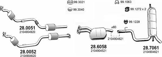 ASSO ART4024 - Система випуску ОГ autocars.com.ua