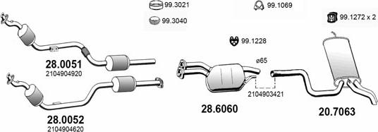 ASSO ART4032 - Система випуску ОГ autocars.com.ua