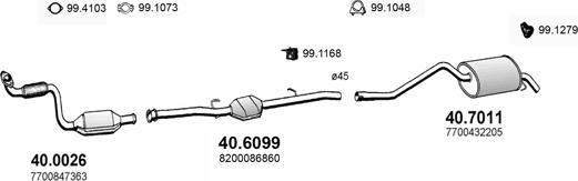 ASSO ART4081 - Система випуску ОГ autocars.com.ua