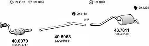 ASSO ART4082 - Система випуску ОГ autocars.com.ua