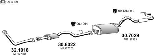 ASSO ART4083 - Система випуску ОГ autocars.com.ua
