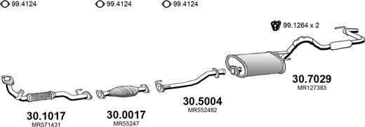 ASSO ART4084 - Система випуску ОГ autocars.com.ua