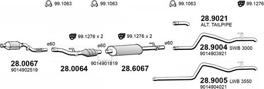 ASSO ART4145 - Система випуску ОГ autocars.com.ua