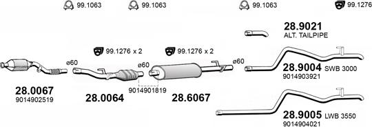 ASSO ART4151 - Система випуску ОГ autocars.com.ua