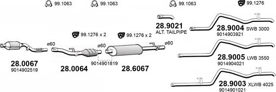 ASSO ART4179 - Система випуску ОГ autocars.com.ua