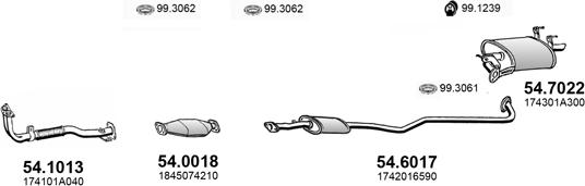 ASSO ART4224 - Система випуску ОГ autocars.com.ua
