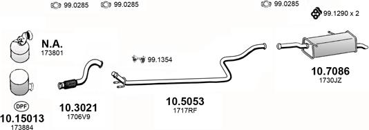 ASSO ART4273 - Система випуску ОГ autocars.com.ua