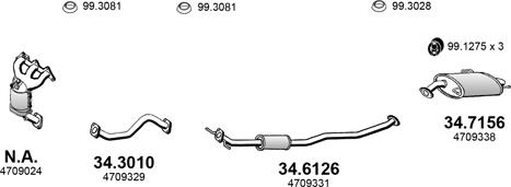 ASSO ART4363 - Система випуску ОГ autocars.com.ua