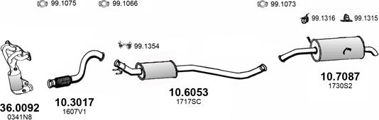 ASSO ART4380 - Система випуску ОГ autocars.com.ua