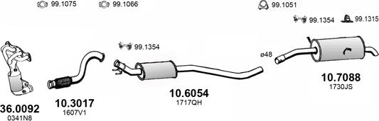 ASSO ART4381 - Система випуску ОГ autocars.com.ua