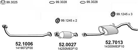 ASSO ART4426 - Система випуску ОГ autocars.com.ua