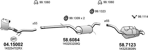 ASSO ART4442 - Система випуску ОГ autocars.com.ua