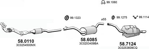 ASSO ART4444 - Система випуску ОГ autocars.com.ua