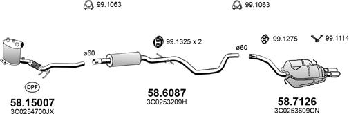 ASSO ART4448 - Система випуску ОГ autocars.com.ua