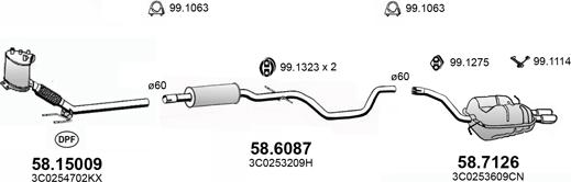 ASSO ART4453 - Система випуску ОГ autocars.com.ua