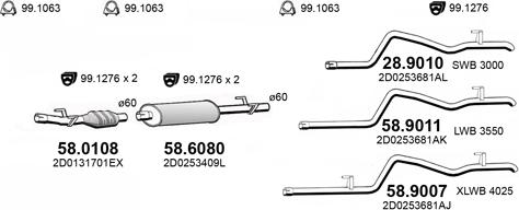 ASSO ART4455 - Система випуску ОГ autocars.com.ua