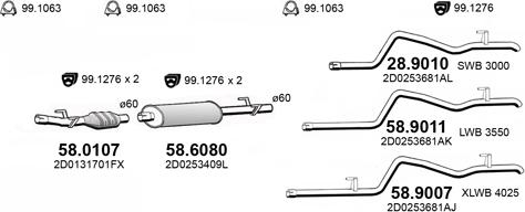 ASSO ART4457 - Система випуску ОГ autocars.com.ua
