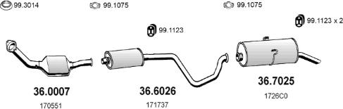 ASSO ART4471 - Система випуску ОГ autocars.com.ua