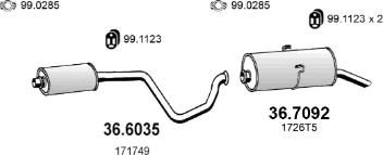 ASSO ART4474 - Система випуску ОГ autocars.com.ua