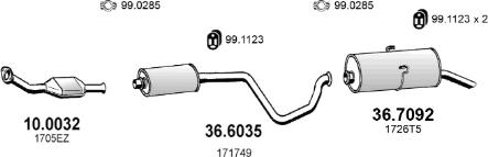 ASSO ART4475 - Система випуску ОГ autocars.com.ua