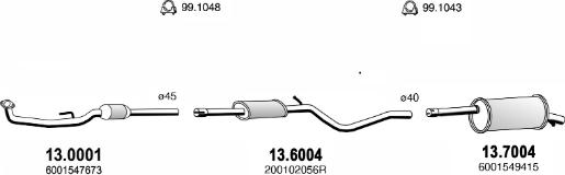 ASSO ART4480 - Система випуску ОГ autocars.com.ua