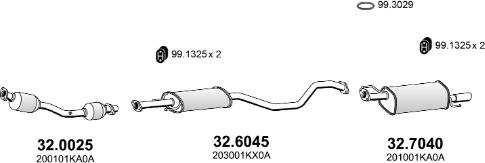 ASSO ART4525 - Система випуску ОГ autocars.com.ua