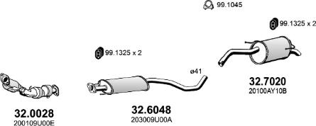 ASSO ART4529 - Система випуску ОГ autocars.com.ua
