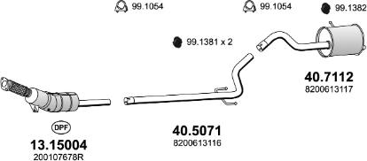 ASSO ART4552 - Система випуску ОГ autocars.com.ua