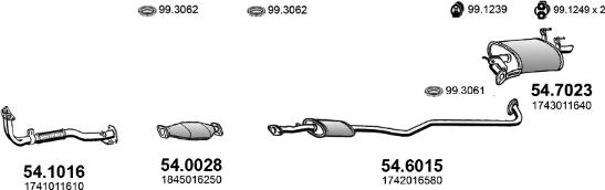 ASSO ART4570 - Система випуску ОГ autocars.com.ua