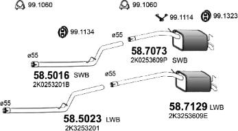 ASSO ART4575 - Система випуску ОГ autocars.com.ua