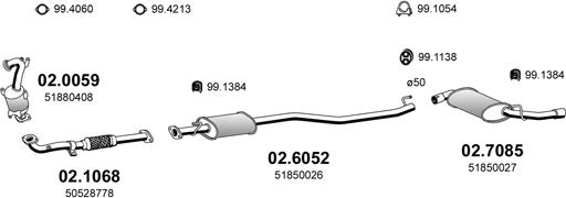 ASSO ART4596 - Система випуску ОГ autocars.com.ua