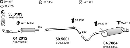ASSO ART4601 - Система випуску ОГ autocars.com.ua
