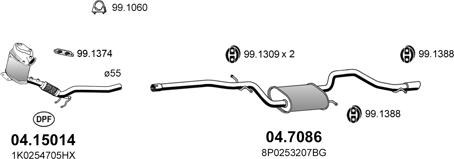ASSO ART4606 - Система випуску ОГ autocars.com.ua