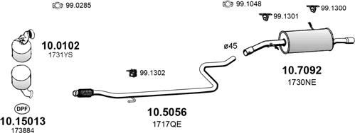 ASSO ART4631 - Система випуску ОГ autocars.com.ua