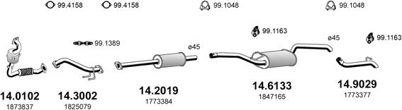 ASSO ART4691 - Система випуску ОГ autocars.com.ua