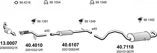 ASSO ART4769 - Система випуску ОГ autocars.com.ua