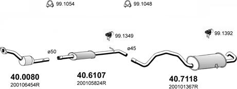 ASSO ART4771 - Система випуску ОГ autocars.com.ua