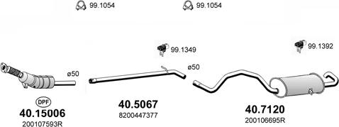 ASSO ART4775 - Система випуску ОГ autocars.com.ua
