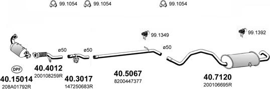 ASSO ART4777 - Система випуску ОГ autocars.com.ua