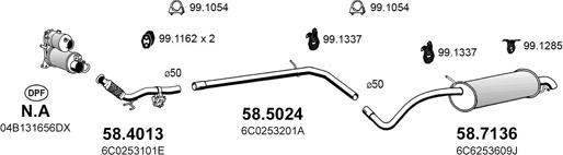 ASSO ART4822 - Система випуску ОГ autocars.com.ua