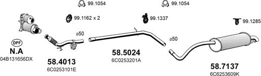 ASSO ART4823 - Система випуску ОГ autocars.com.ua