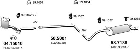 ASSO ART4825 - Система випуску ОГ autocars.com.ua