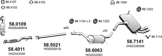 ASSO ART4831 - Система випуску ОГ autocars.com.ua