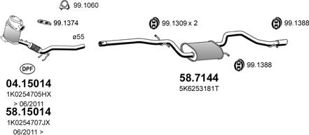 ASSO ART4835 - Система випуску ОГ autocars.com.ua