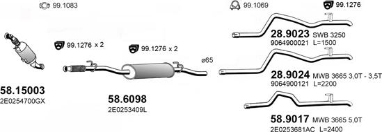 ASSO ART4843 - Система випуску ОГ autocars.com.ua