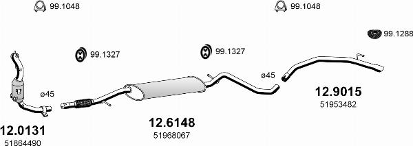 ASSO ART4865 - Система випуску ОГ autocars.com.ua