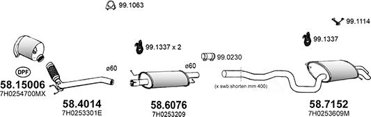 ASSO ART4883 - Система випуску ОГ autocars.com.ua