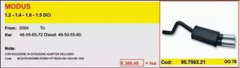 ASSO ARTSPORT0219 - Глушник для спортивного автомобіля autocars.com.ua
