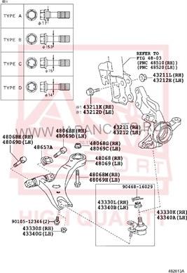 ASVA 0101-462 - Сайлентблок, важеля підвіски колеса autocars.com.ua