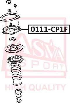 ASVA 0111-CP1F - Опора стійки амортизатора, подушка autocars.com.ua
